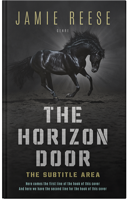 Front view of Premade Western Book Cover - Tuatara