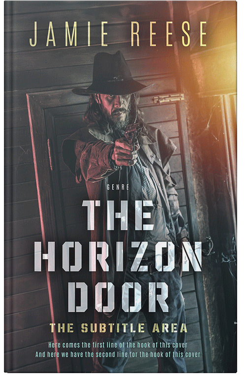 Front view of Premade Western Book Cover - Cape Cod