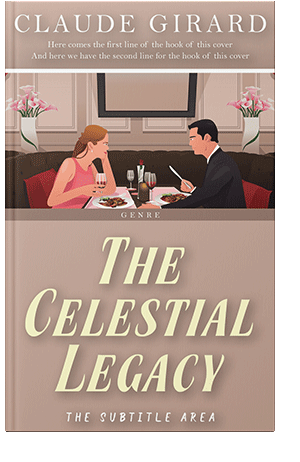 Pre Made Book Cover Sandrift