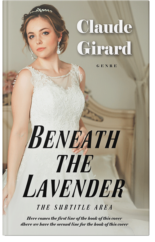 Front view of Premade Romance Book Cover - Heathered Gray