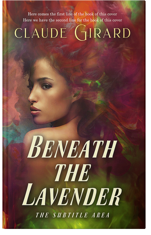 Front view of Premade Romance Book Cover - Metallic Bronze