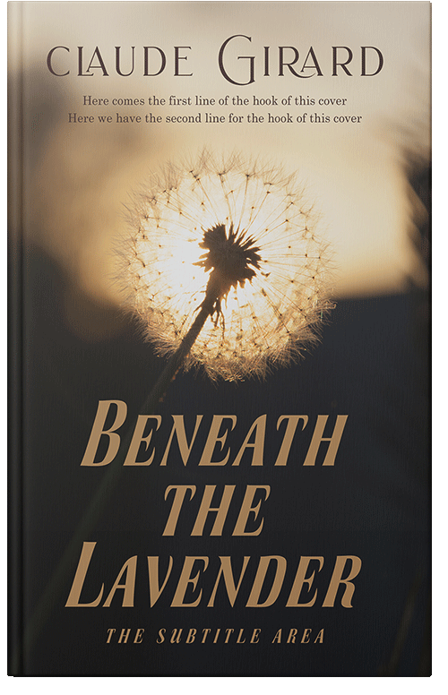 Front view of Premade Nature Book Cover - Dune