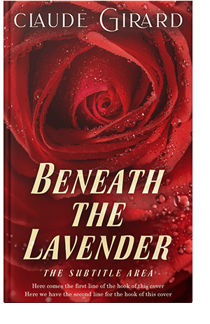 Pre Made Book Cover Dark Burgundy