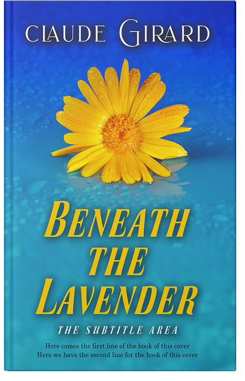 Front view of Premade Nature Book Cover - Eastern Blue