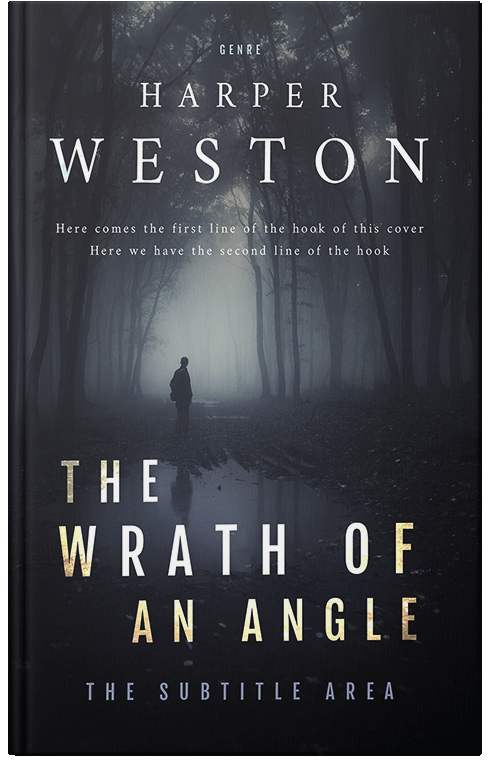 Front view of Premade Fantasy Book Cover - Shark