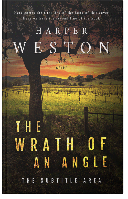 Front view of Premade Nature Book Cover - Oil