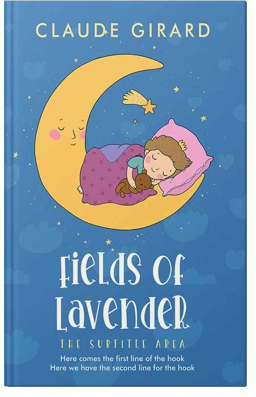 Front view of Premade Children's Book Cover - Boston Blue