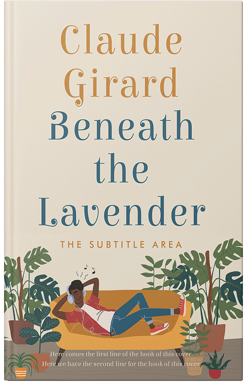 Front view of Premade Self-Improvement & Self-Help Book Cover - White Rock