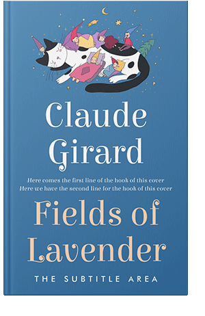 Pre Made Book Cover Steel Blue