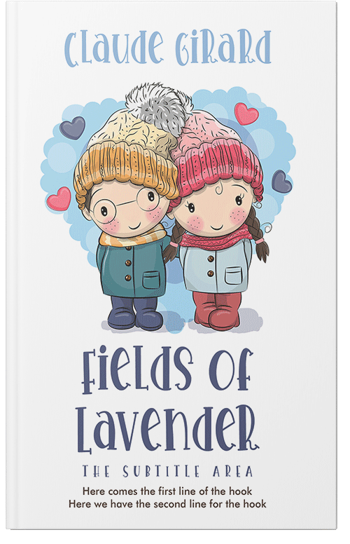 Front view of Premade Romance Book Cover - Pale Slate