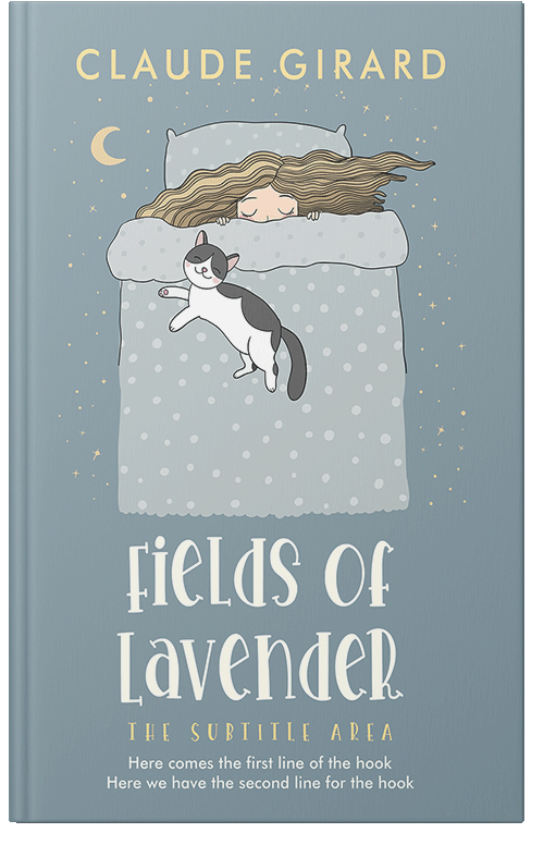 Front view of Premade Children's Book Cover - Hit Gray