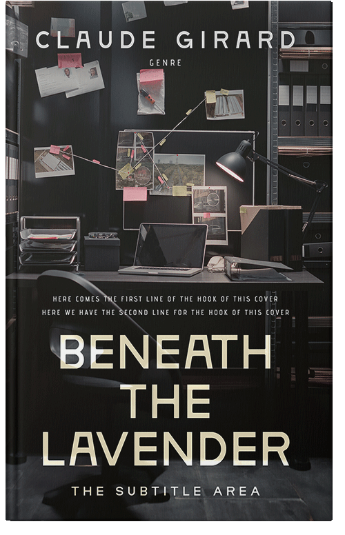 Front view of Premade Mystery & Thriller & Suspense Book Cover - Log Cabin