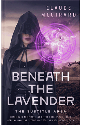 Pre Made Book Cover Lilac