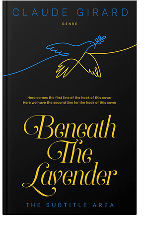 Pre Made Book Cover Black