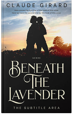 Pre Made Book Cover Swirl