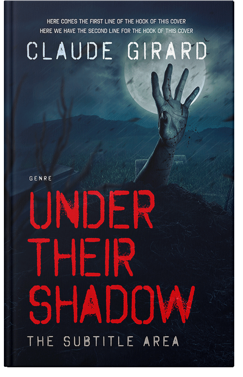 Front view of Premade Horror Book Cover - Black Pearl