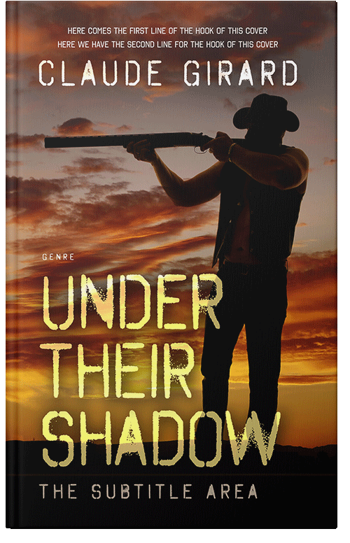 Front view of Premade Western Book Cover - Cedar