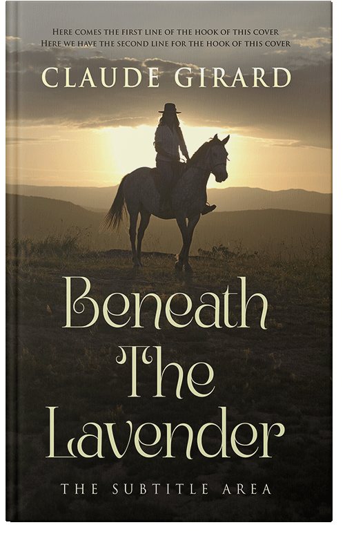 Front view of Premade Western Book Cover - Pavlova