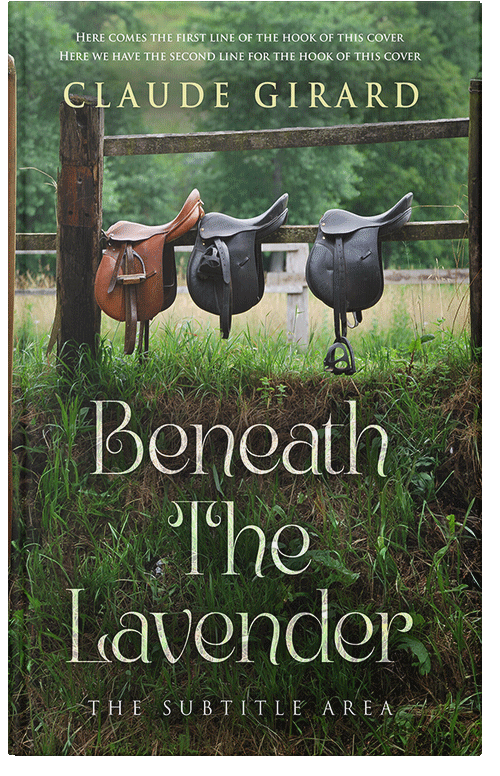 Front view of Premade Western Book Cover - Green Kelp