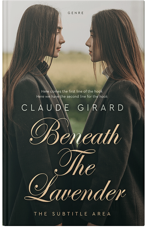 Front view of Premade Romance Book Cover - Coral Reef