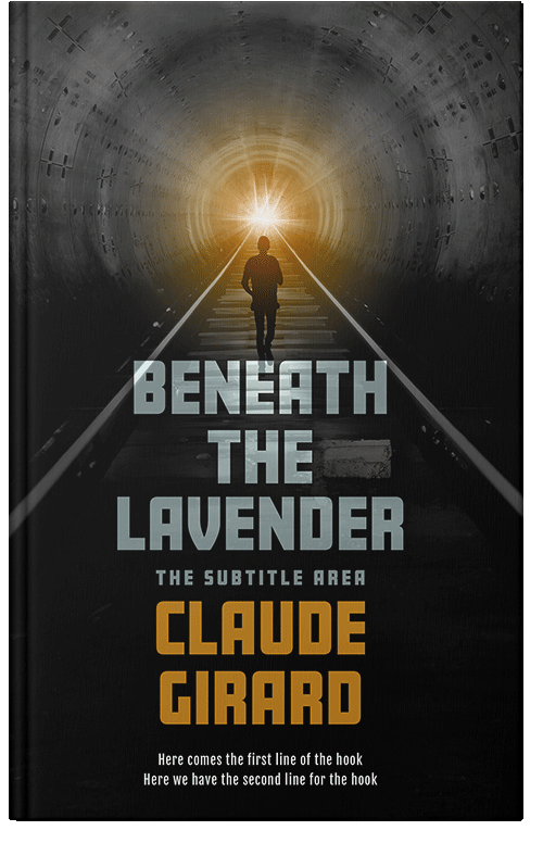 Front view of Premade Mystery & Thriller & Suspense Book Cover - Teak