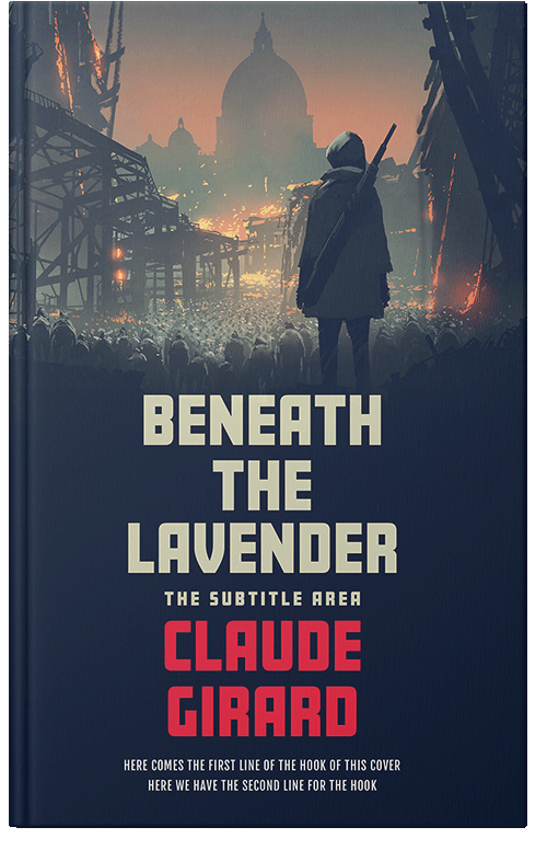 Front view of Premade Apocalyptica Book Cover - Oriental Pink