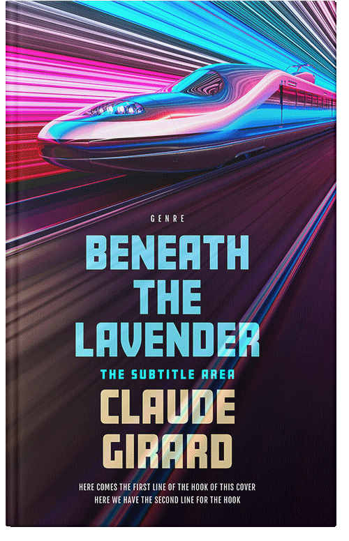 Front view of Premade Action & Adventure Book Cover - Revolver