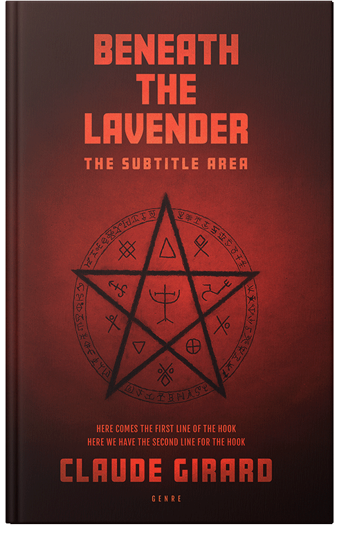 Front view of Premade Horror Book Cover - Paco