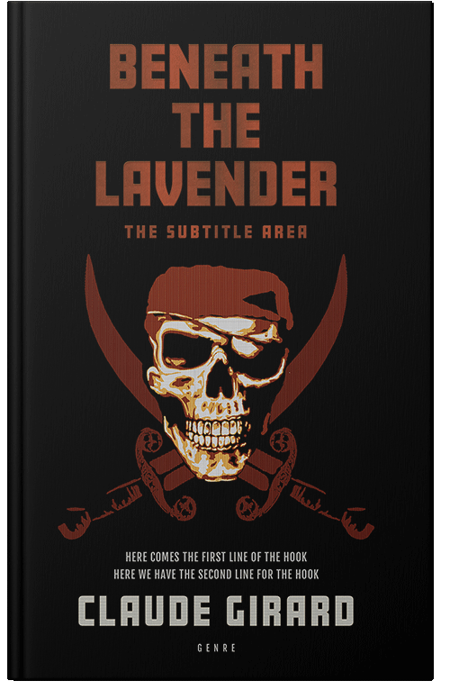 Front view of Premade Action & Adventure Book Cover - Muesli