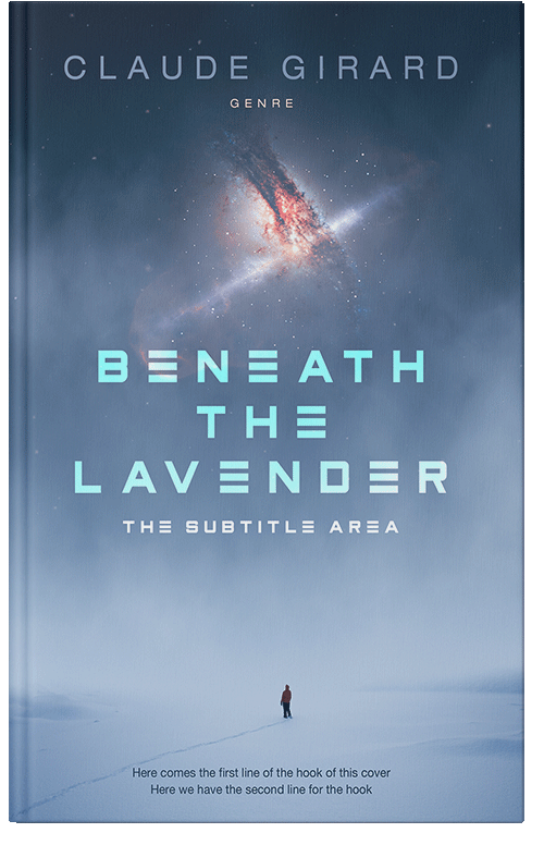 Front view of Premade Science Fiction Book Cover - Bermuda Gray