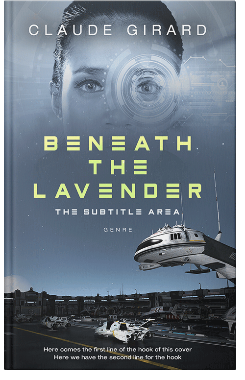 Front view of Premade Science Fiction Book Cover - Slate Gray