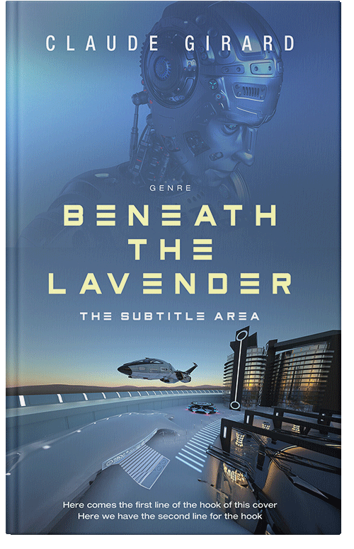 Front view of Premade Science Fiction Book Cover - Kashmir Blue