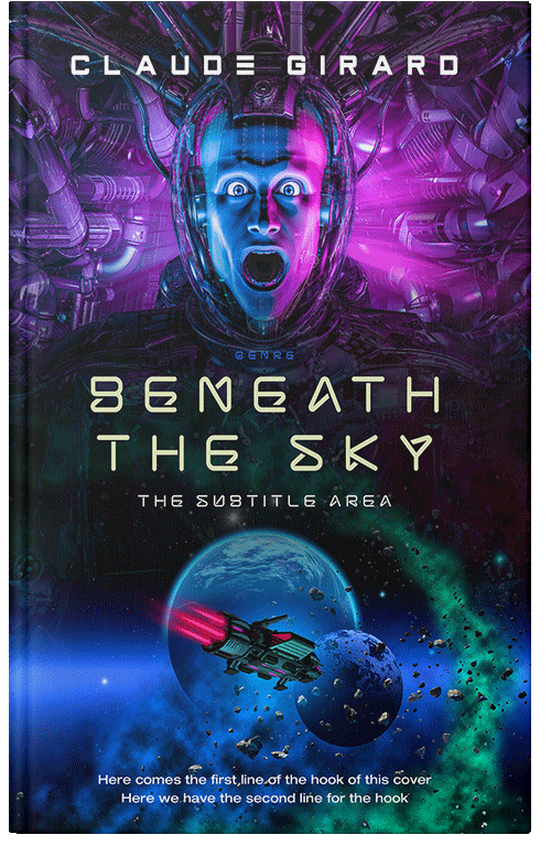 Front view of Premade Science Fiction Book Cover - Ebony