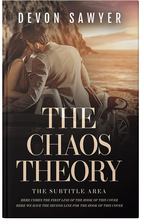 Front view of Premade Romance Book Cover - Tan