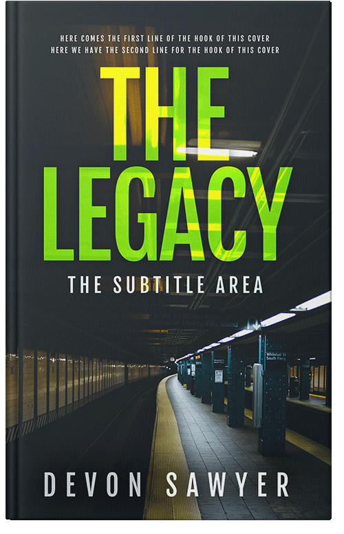 Front view of Premade Mystery & Thriller & Suspense Book Cover - Outer Space