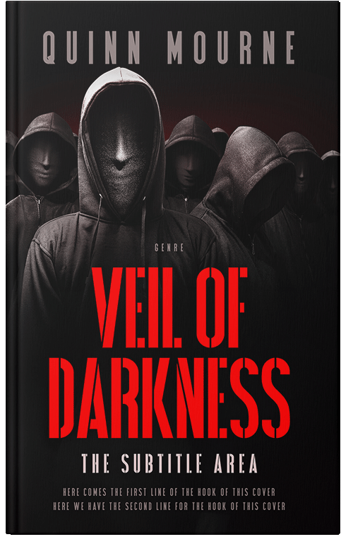 Front view of Premade Mystery & Thriller & Suspense Book Cover - Alizarin Crimson