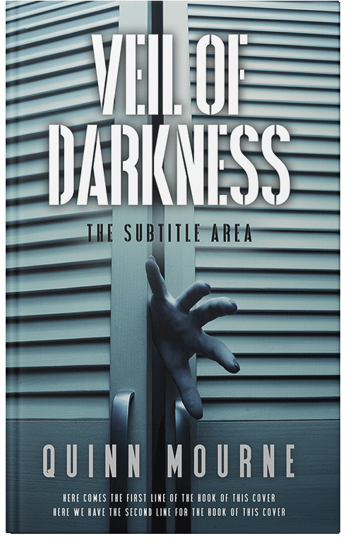 Front view of Premade Horror Book Cover - Limed Spruce