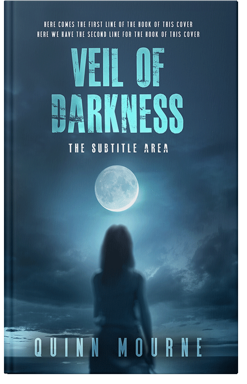 Front view of Premade Fantasy Book Cover - Nile Blue