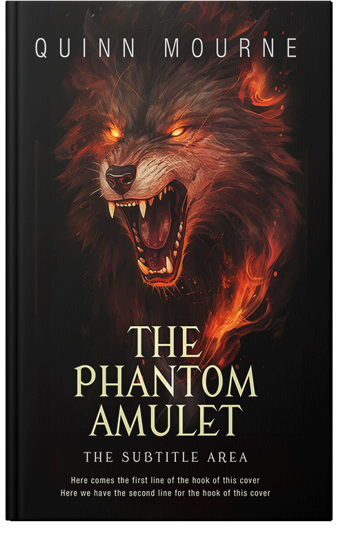 Front view of Premade Fantasy Book Cover - Asphalt