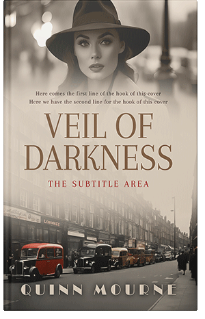 Premade Book Cover Soft Amber
