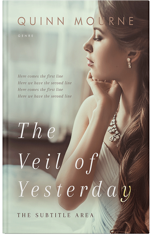 Front view of Premade Romance Book Cover - Foggy Gray