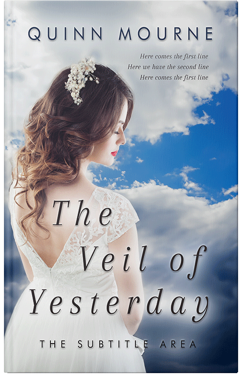 Front view of Premade Historical Book Cover - Quill Gray