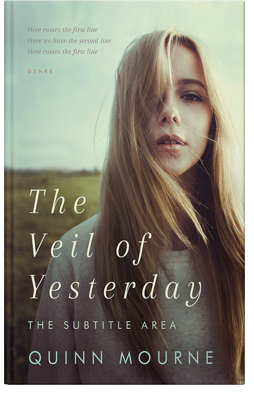 Front view of Premade Teen & Young Adult Book Cover - Taupe
