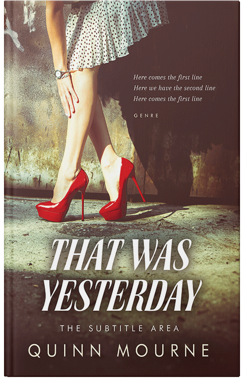 Front view of Premade Chick Lit Book Cover - Cowboy