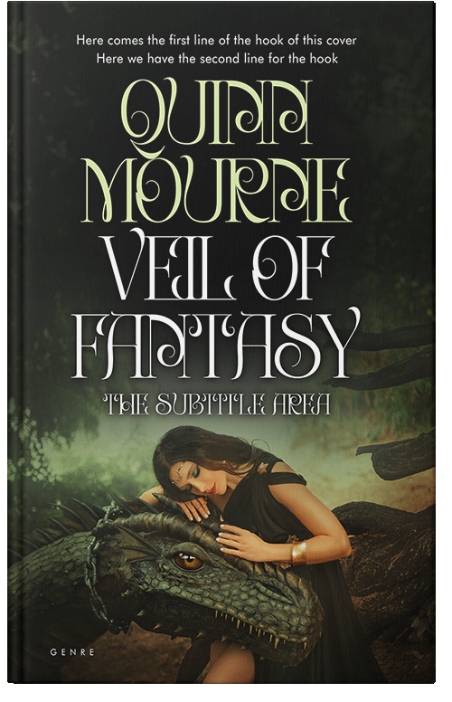 Front view of Premade Fantasy Book Cover - Rangoon Green