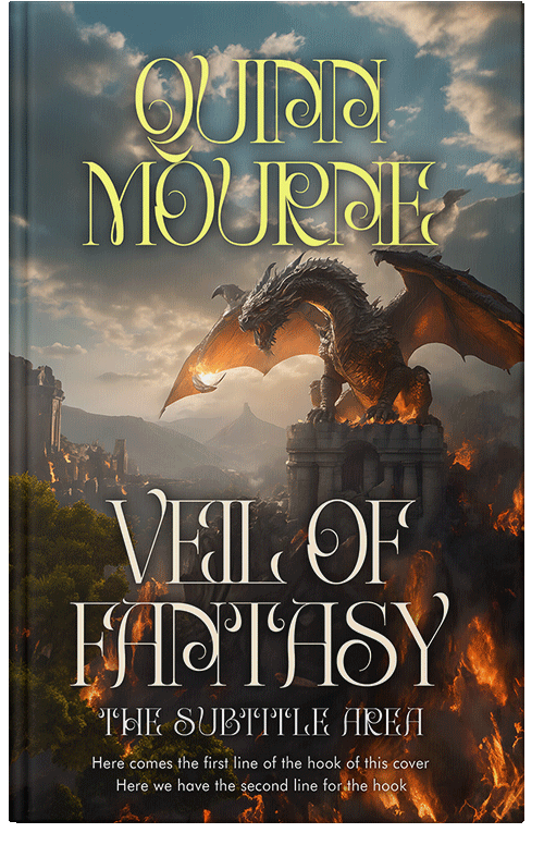 Front view of Premade Fantasy Book Cover - Armadillo