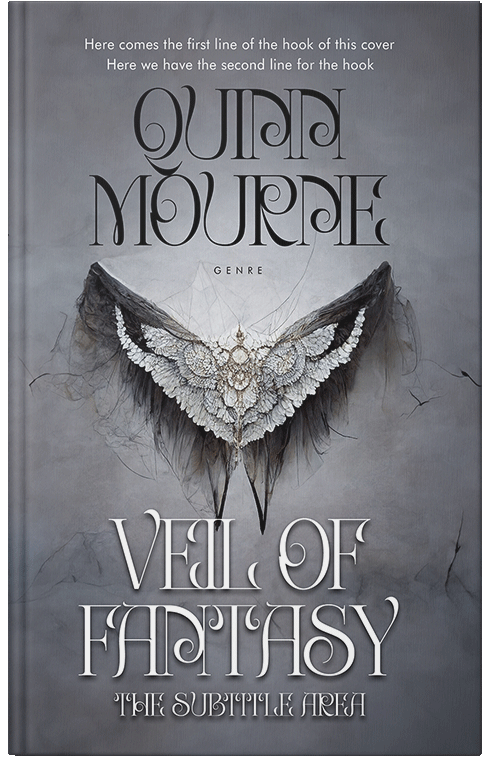 Front view of Premade Fantasy Book Cover - Storm Gray