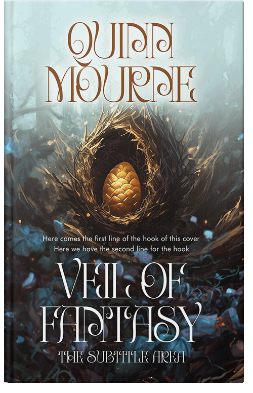 Front view of Premade Fantasy Book Cover - Paris White