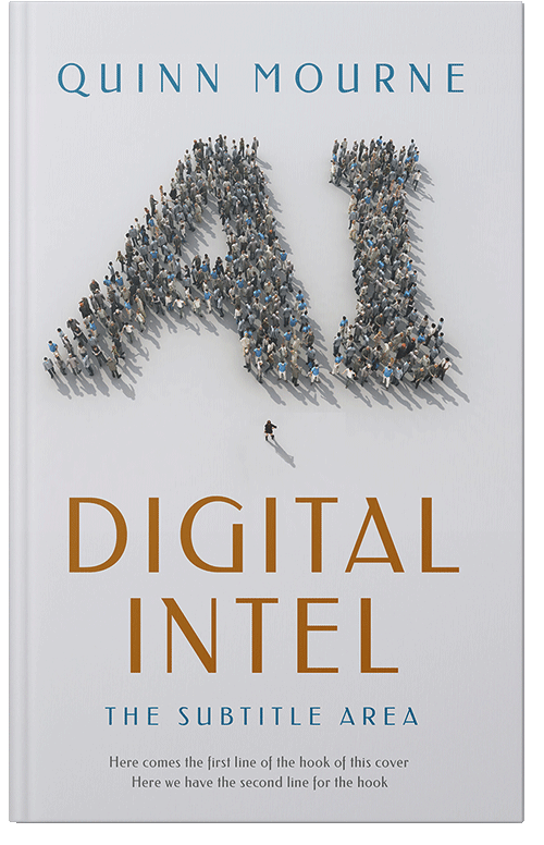 Front view of Premade Business Book Cover - Iron