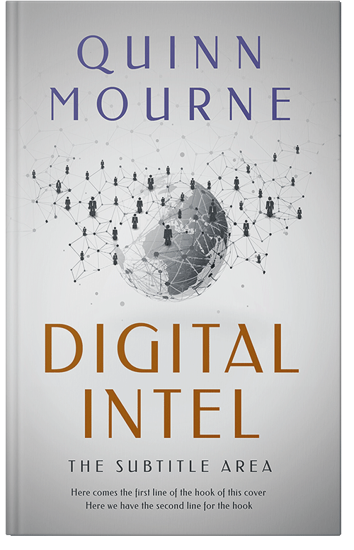 Front view of Premade Business Book Cover - Iron